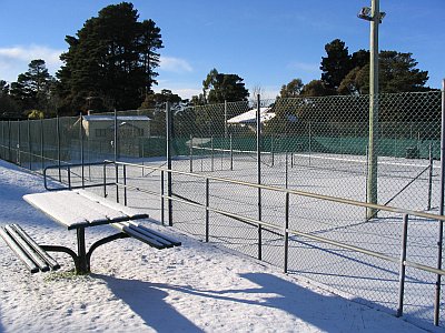 Local tennis courts at 8am Sunday